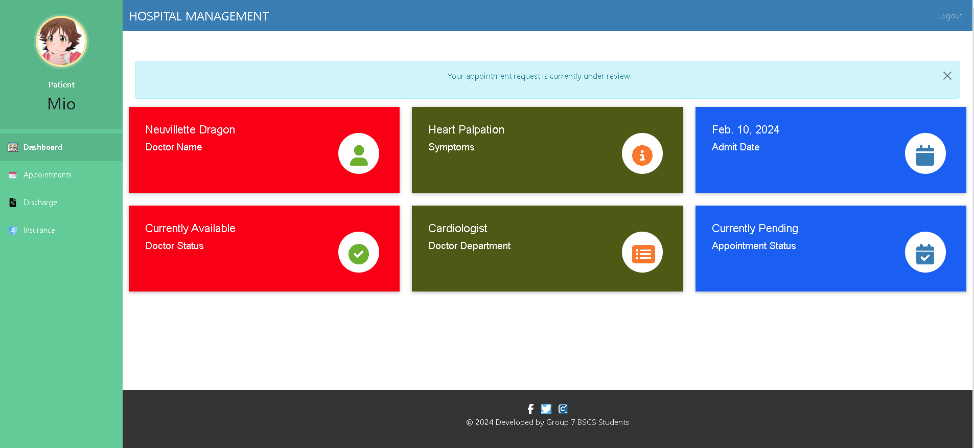 Patient Dashboard